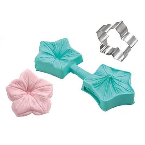 Cakesupplies Silikónová preklápacia forma kvet - Petúnia 40 mm