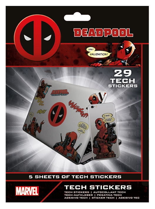 E-shop Pyramid Set nálepiek Deadpool 29 ks