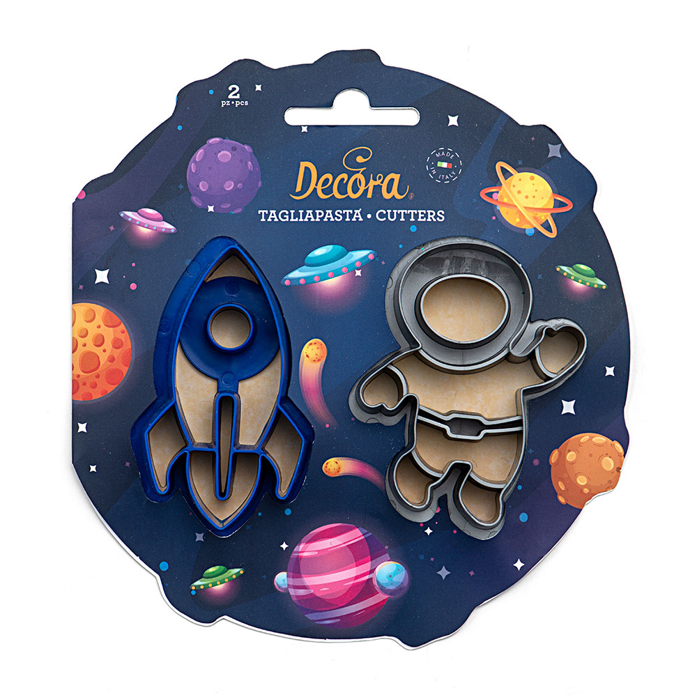 Decora Sada vykrajovačiek - astronaut a vesmírna loď