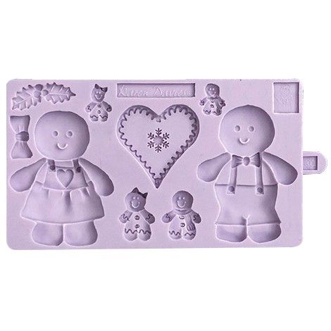 Cakesupplies Silikonová forma Karen Davies - Vianočné perníčky