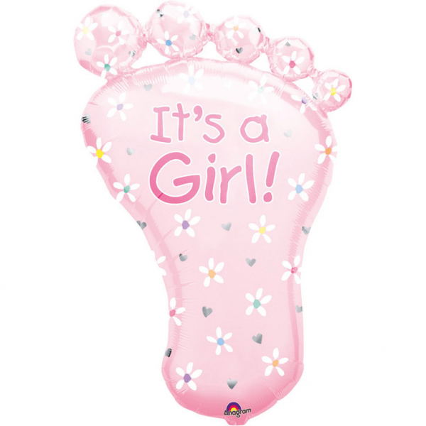 E-shop Amscan Fóliový balón - Stopa It's a Girl