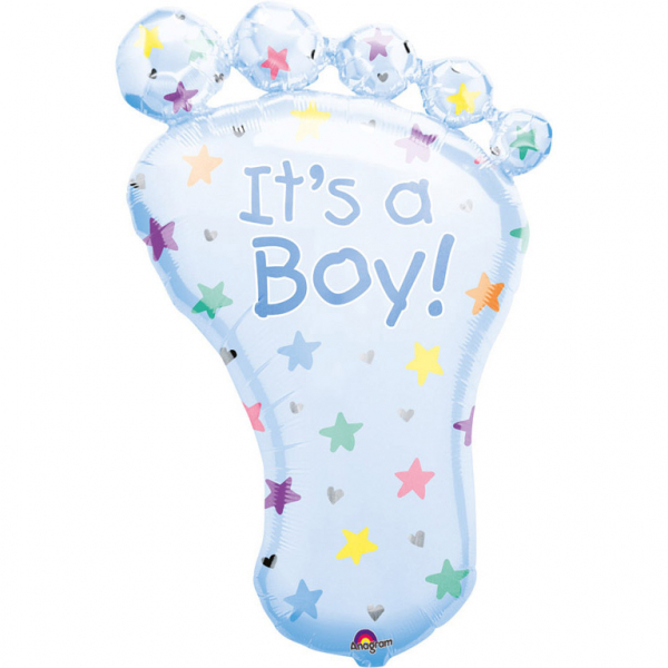 E-shop Amscan Fóliový balón - Stopa It's a Boy
