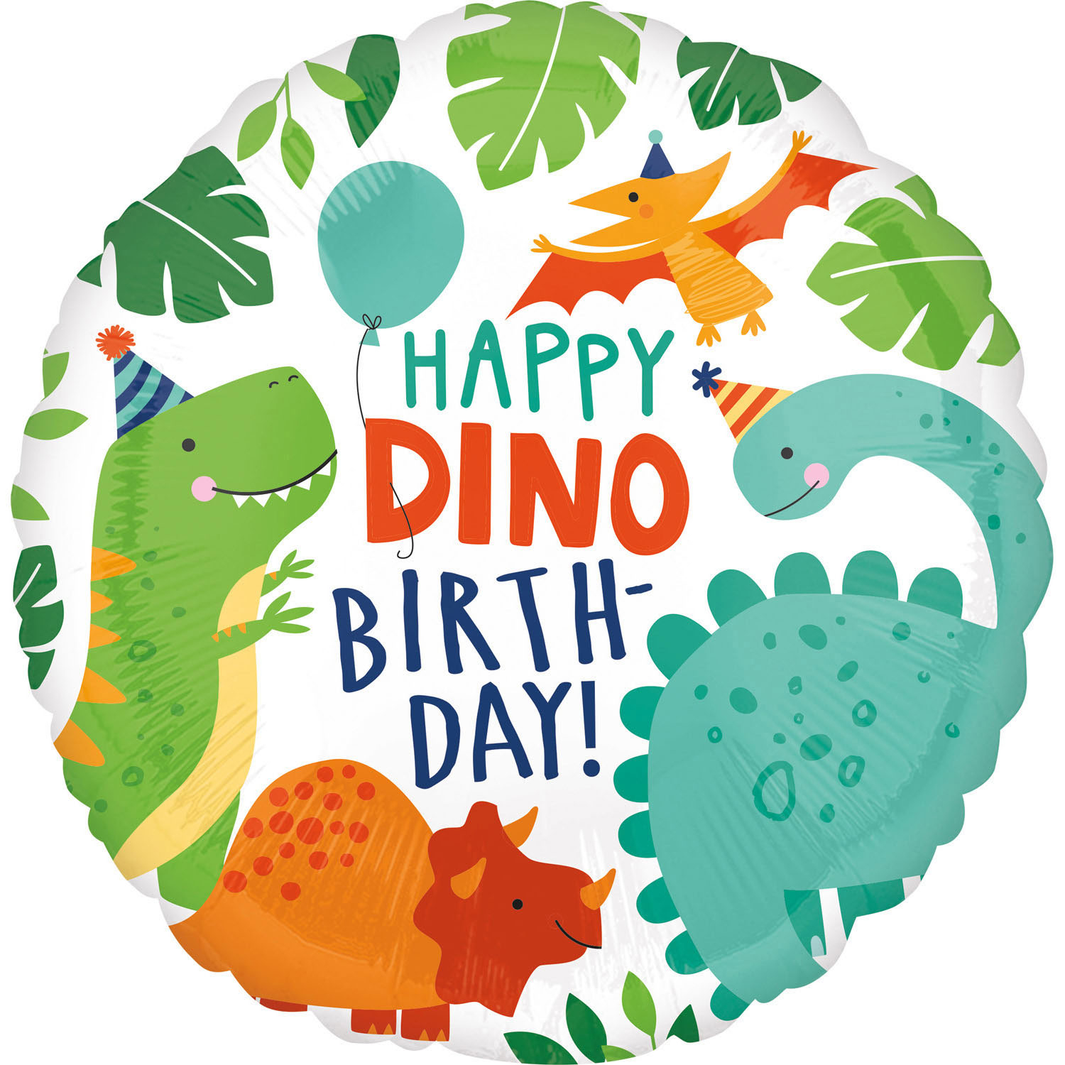 E-shop Amscan Fóliový balón Happy Dino Birthday