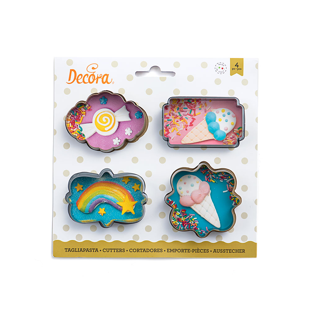 Decora Mini vykrajovače rámov 4 ks