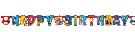 E-shop Amscan Banner - Super Mario 190 x 15 cm