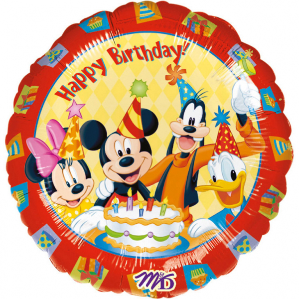 E-shop Amscan Fóliový balón - Happy birthday Mickey