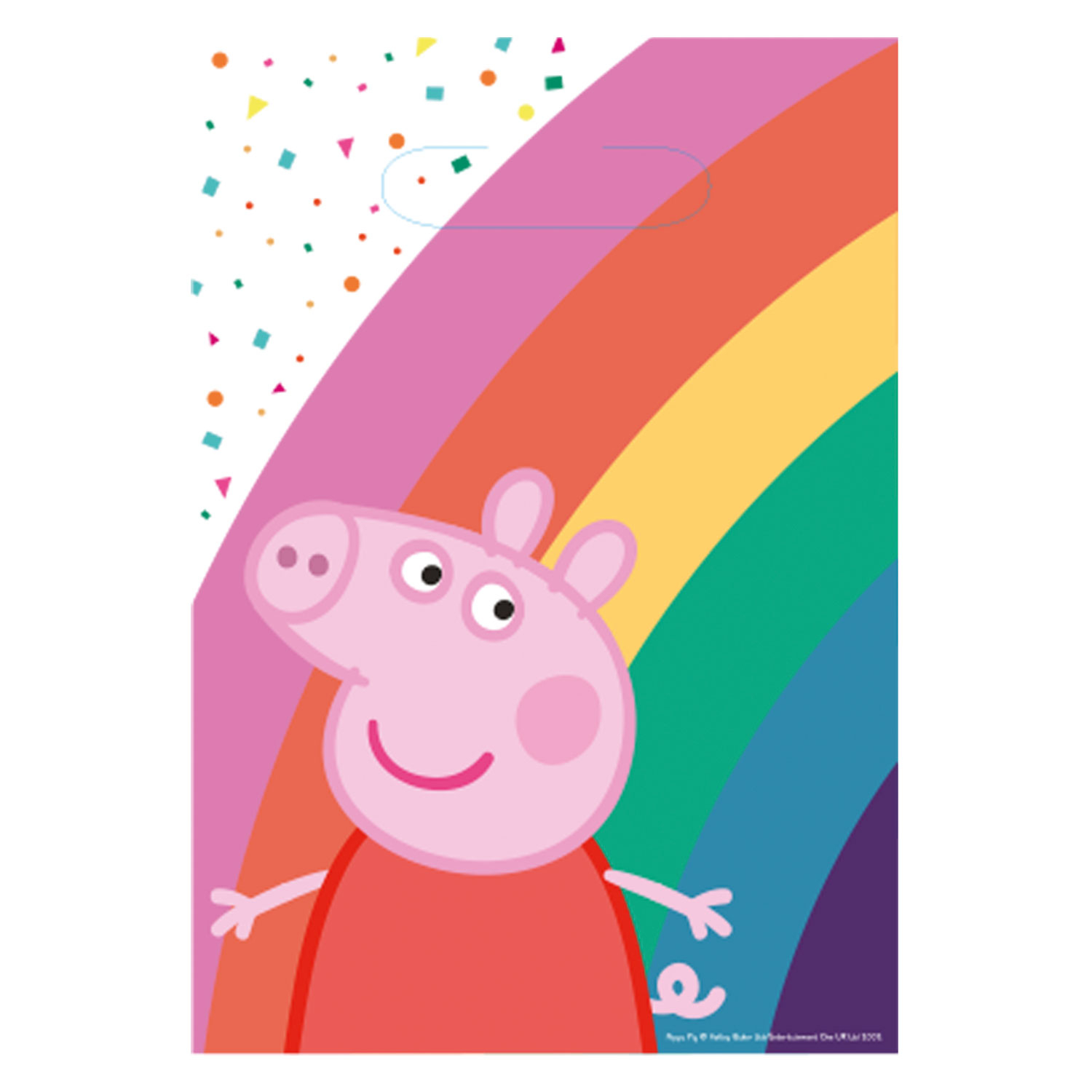 E-shop Amscan Darčekové tašky - Peppa Pig 8 ks 23,4 x 16,2 cm