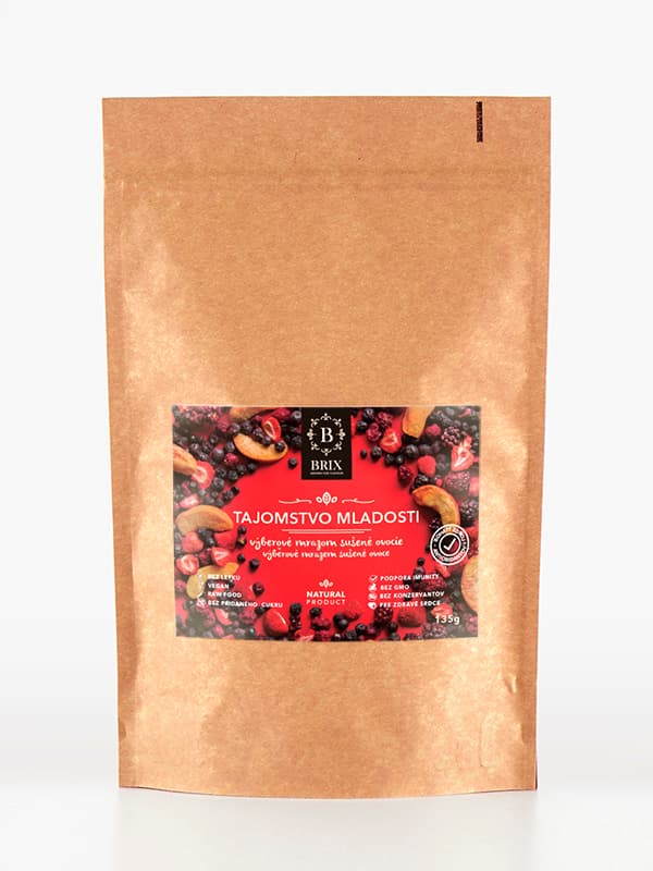 Brix Mrazom sušené ovocie - Mix 5 druhov + arónia Tajomstvo mladosti 135 g