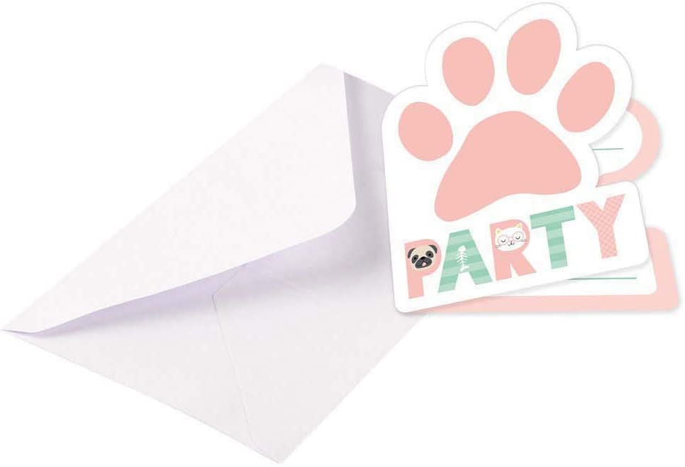 E-shop Amscan Pozvánky na oslavu - Hello Pets 8 ks