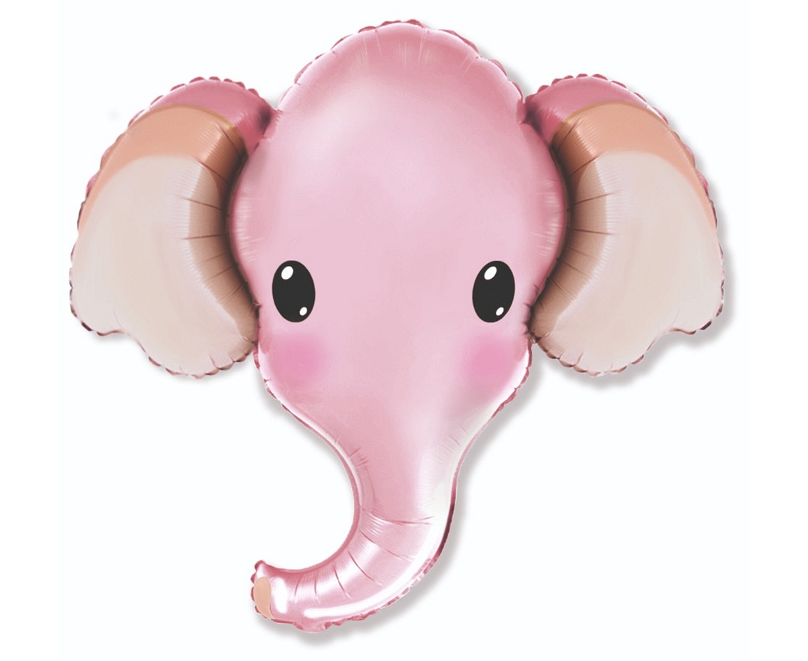 E-shop Godan Fóliový balón - Ružový sloník 60 cm