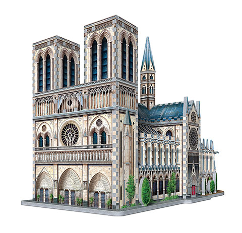 3D Wrebbit Katedrála Notre Dame - 3D puzzle