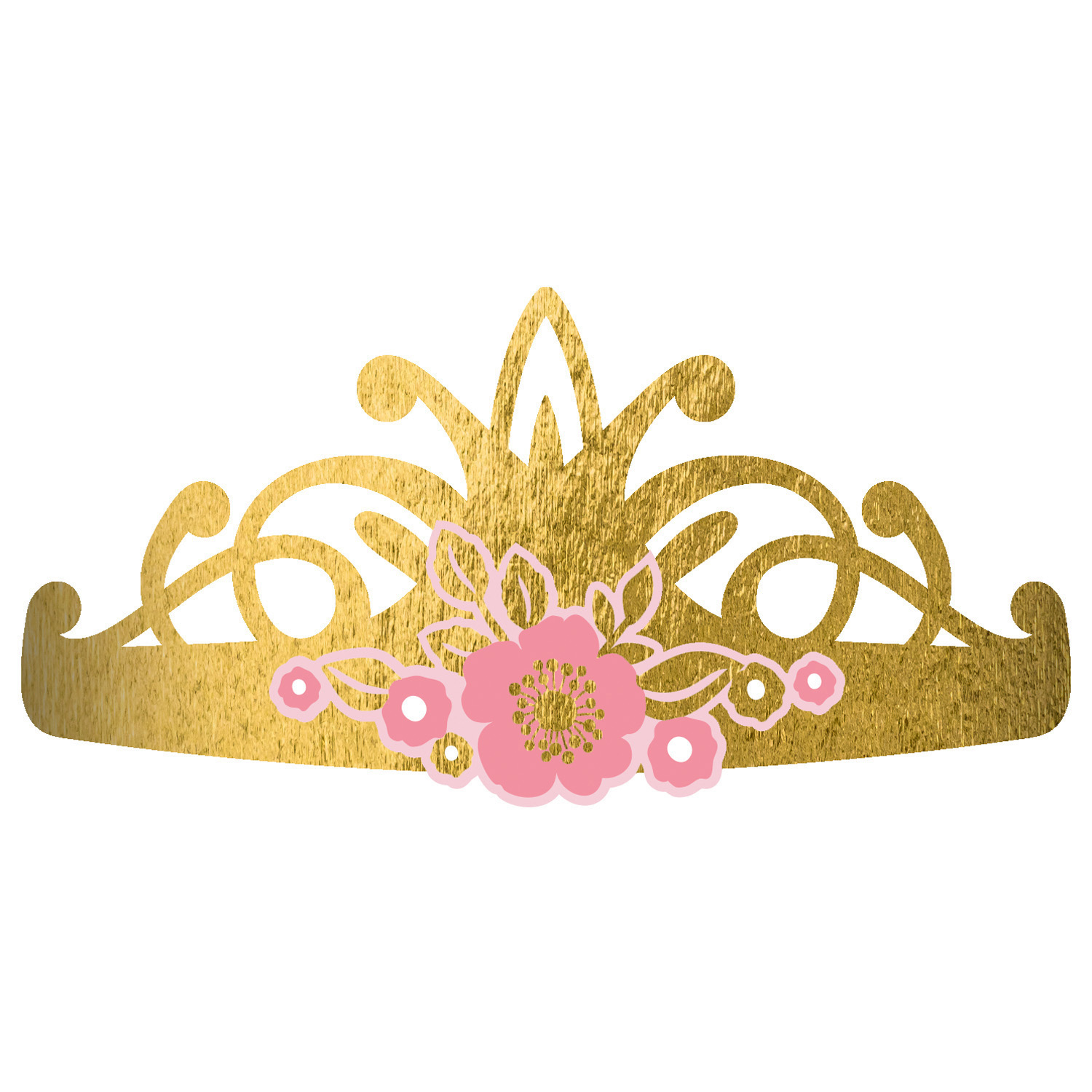 E-shop Amscan Zlaté korunky - Princess/Labuť 8 ks