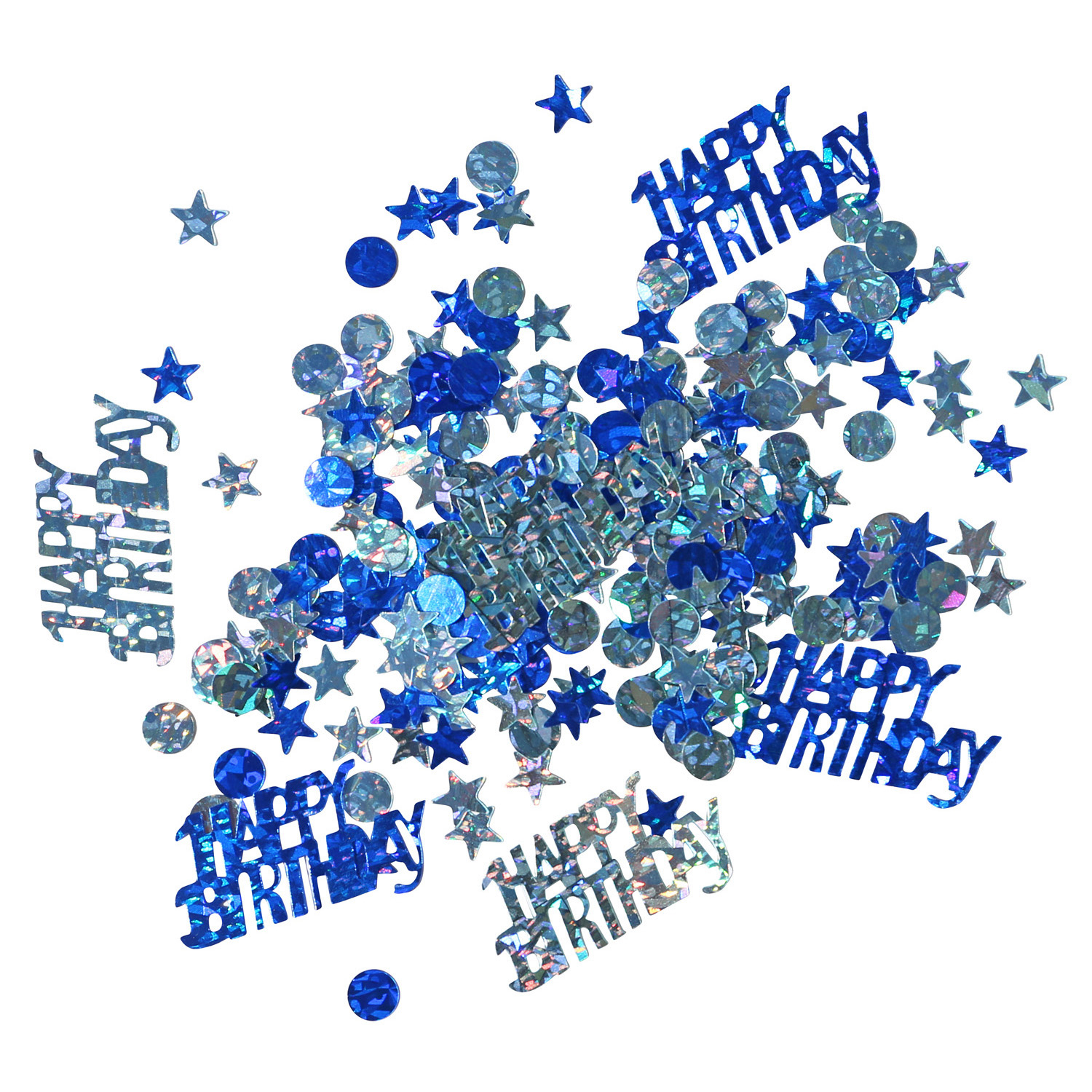 E-shop Amscan Konfety Happy Birthday - modré mix