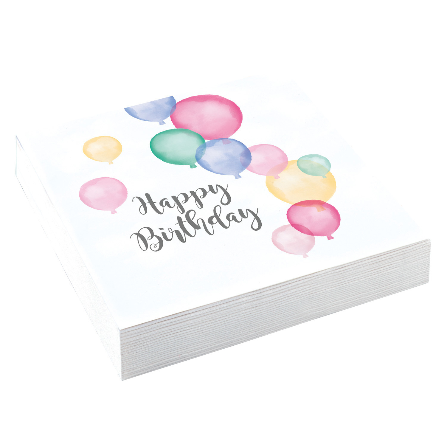 E-shop Amscan Servítky Happy Birthday - Pastelové balóny 33 x 33 cm