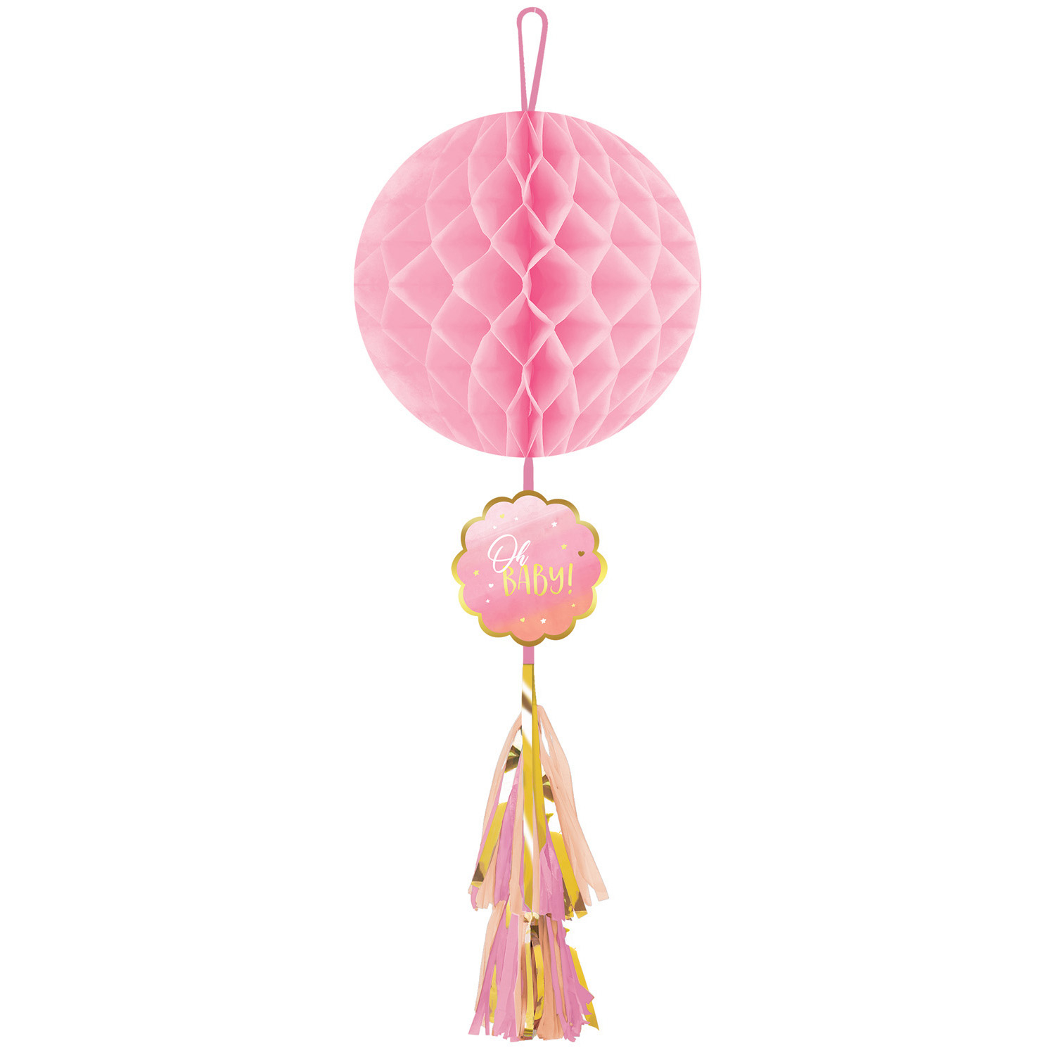 E-shop Amscan Visiaca dekorácia Oh Baby Girl - ružová