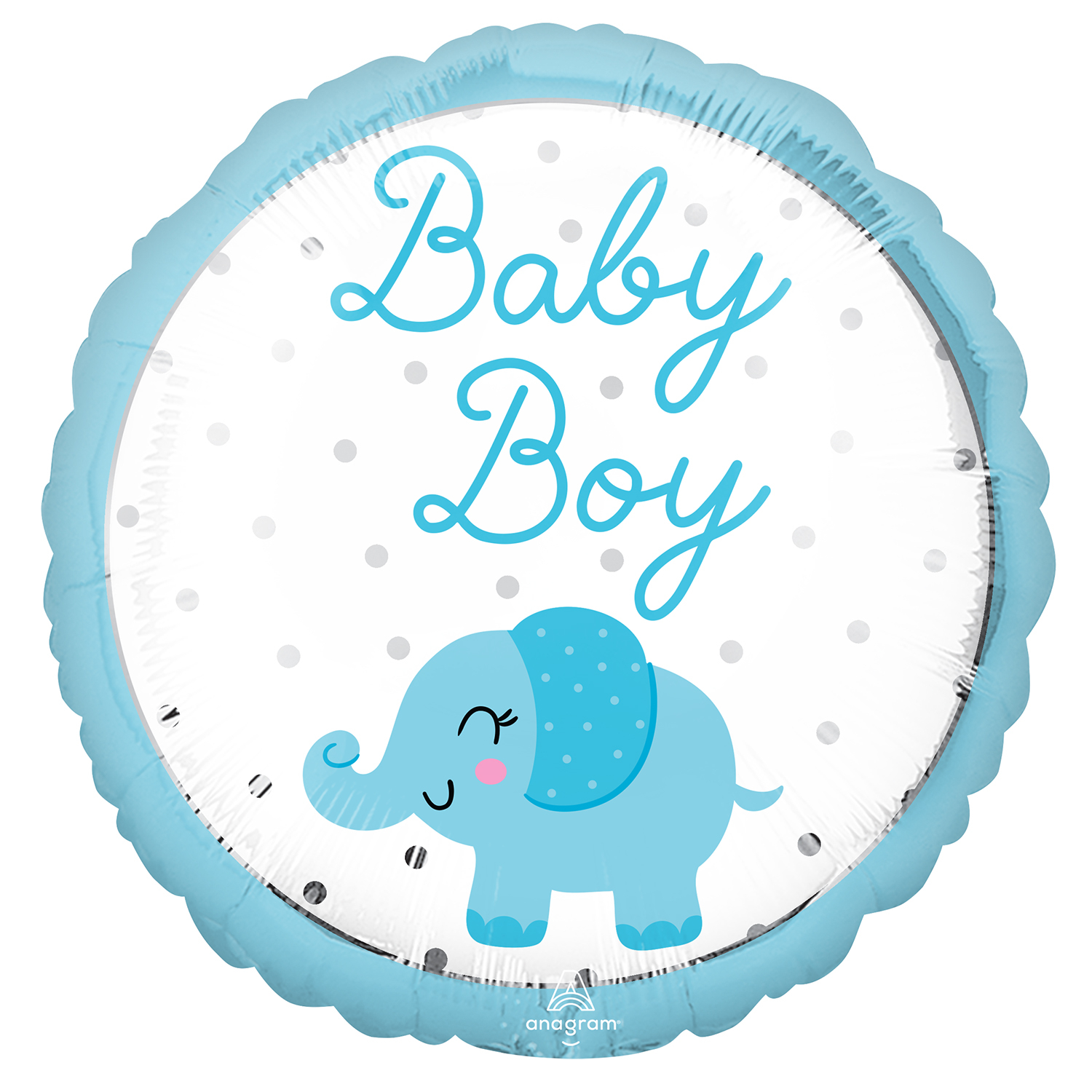 E-shop Amscan Fóliový balón - Baby Boy modrý sloník