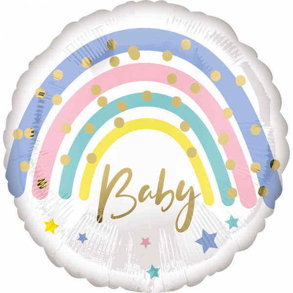 E-shop Amscan Fóliový balón - Pastelová Dúha Baby