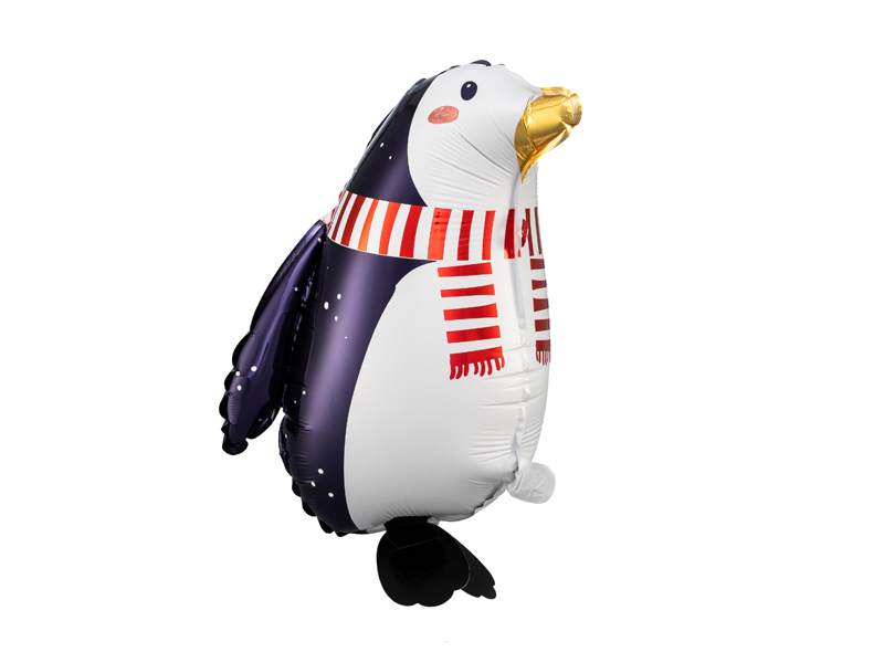 PartyDeco Fóliový balón - Tučniak so šálom