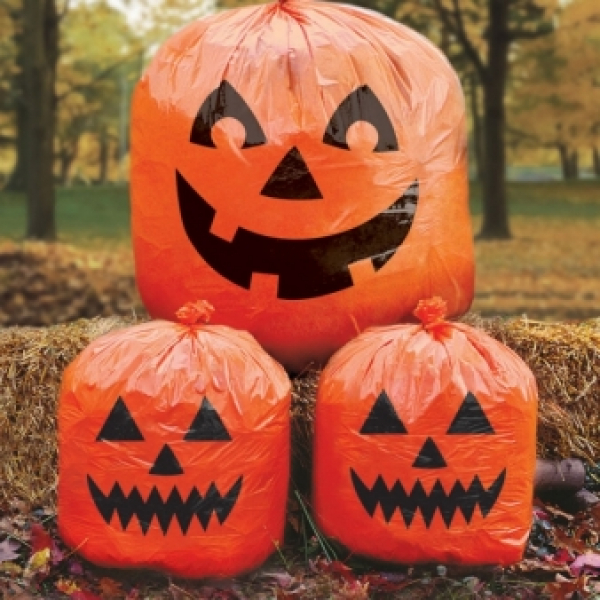 E-shop Amscan Halloweenske vrecia - Tekvice 3 ks
