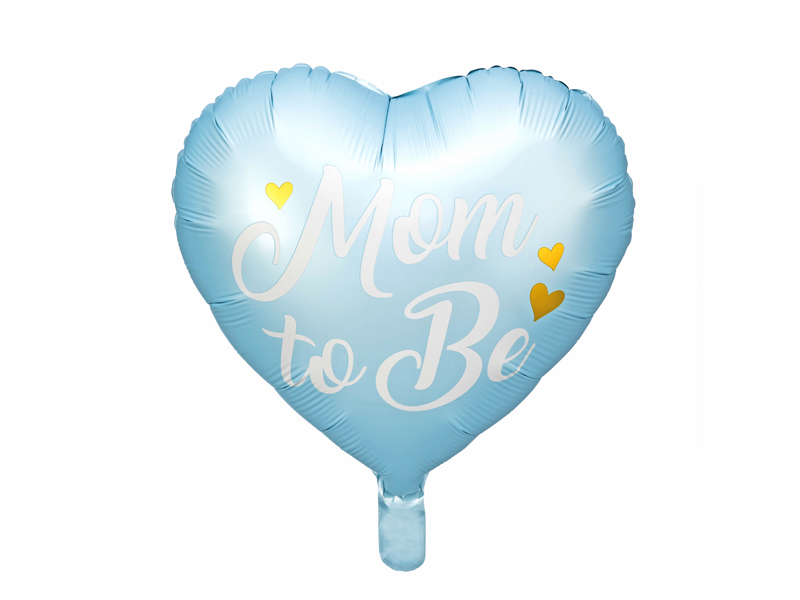 E-shop PartyDeco Fóliový balón - Mom to be modrý 35 cm