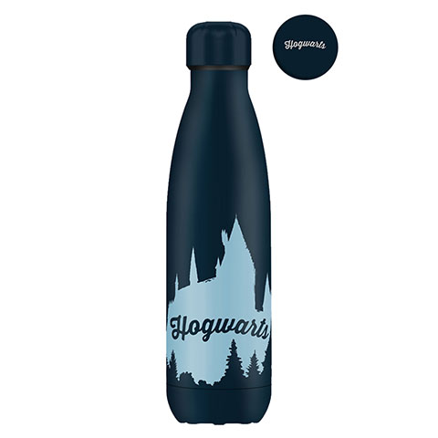 E-shop Cinereplicas Kovová fľaša na nápoj Harry Potter - Rokfort tmavomodrá