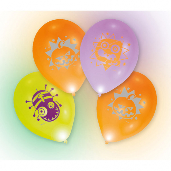 E-shop Amscan Led balóny - Halloween, 4 ks