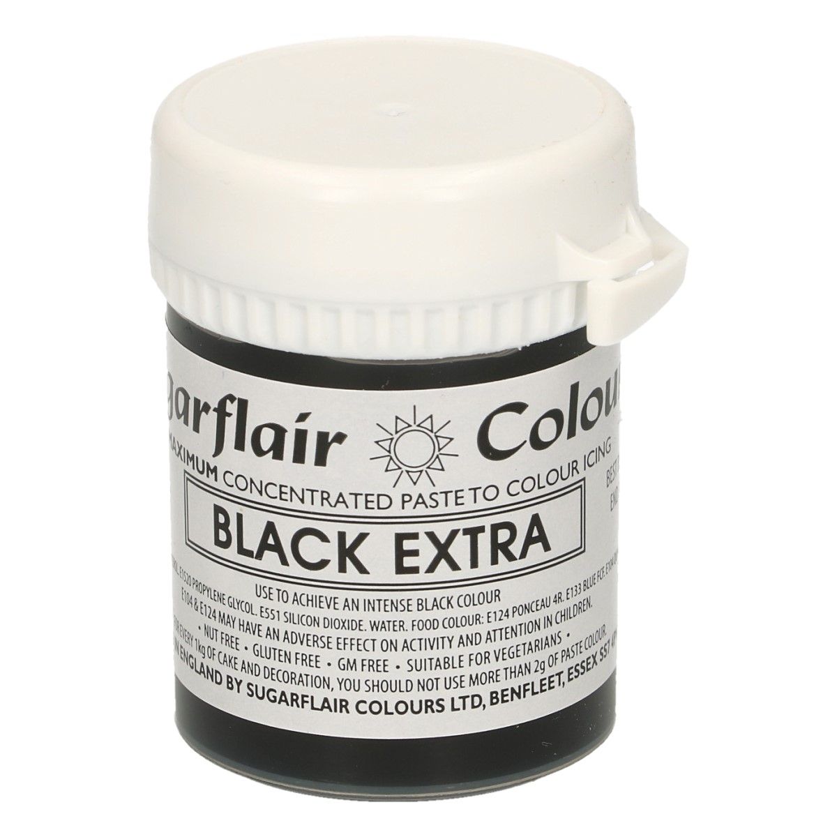 E-shop Cakesupplies Gélová farba Black Extra - Čierna 42 g