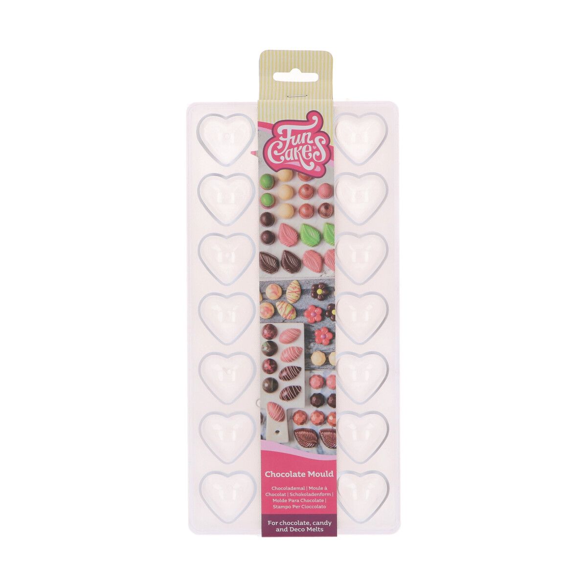 E-shop Cakesupplies Forma na čokoládové pralinky - Srdcia