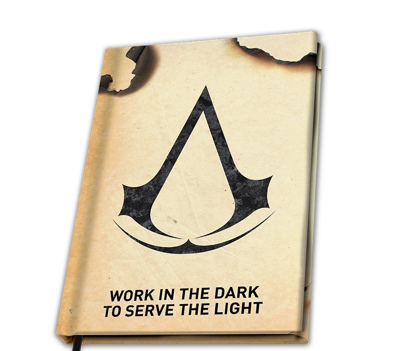 ABY style Zápisník A5 ASSASSIN\'S CREED - Work in the dark to serve the light