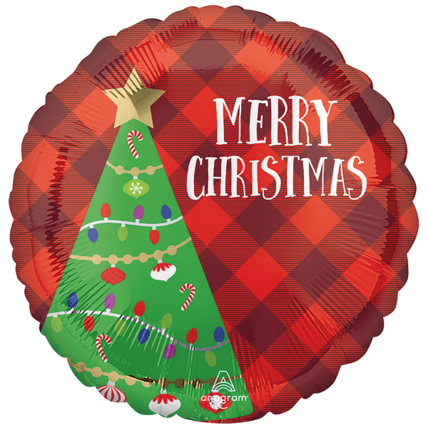 E-shop Amscan Fóliový balón - Vianočný stromček Merry Christmas