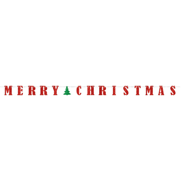 E-shop Amscan Vianočný banner - Merry Christmas 365,7 x 12,7 cm