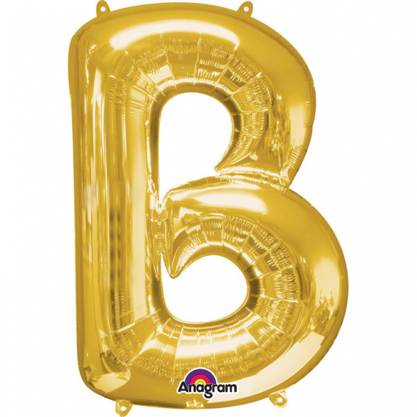 E-shop Amscan Fóliový balónik písmeno B 86 cm zlatý