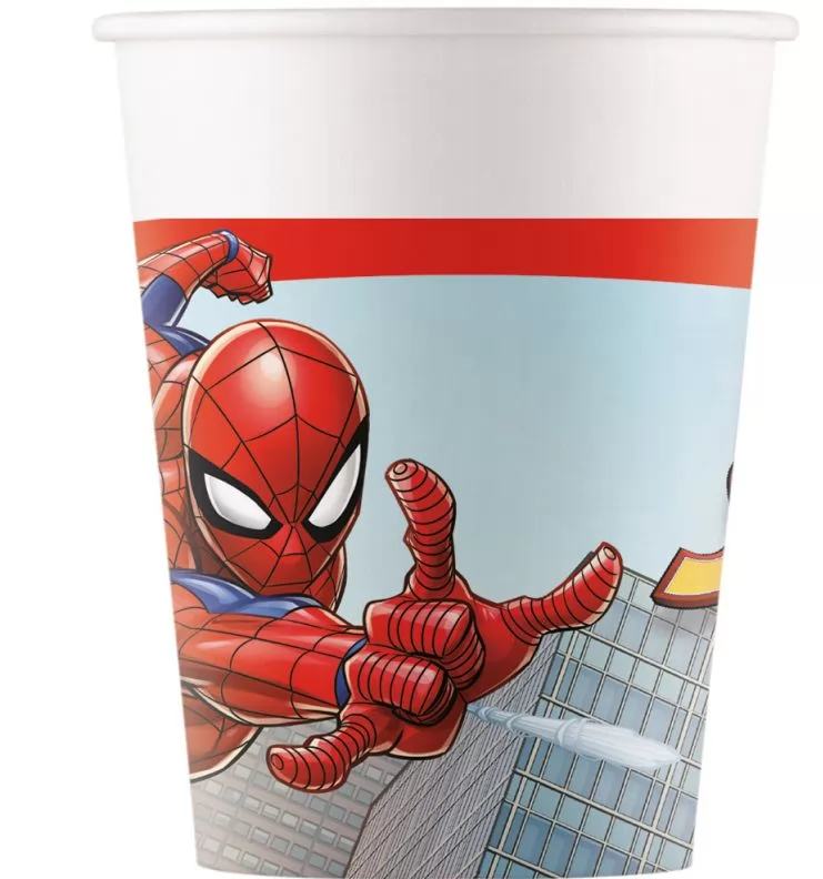Procos Papierové poháre - Spiderman 200 ml 8 ks