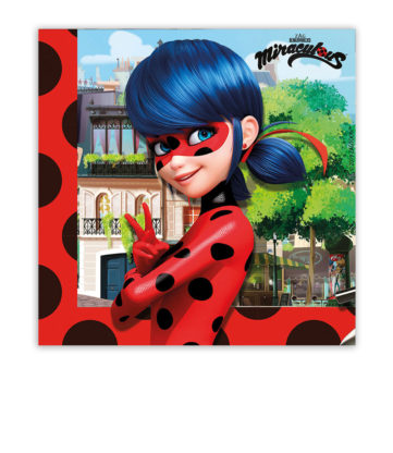 Procos Servítky - Miraculous Ladybug 33 x 33 cm 20 ks