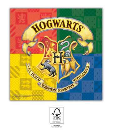 E-shop Procos Servítky - Harry Potter fakulty 33 x 33 cm 20 ks