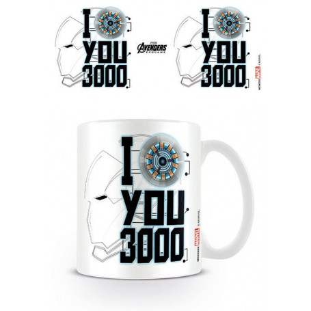 E-shop Pyramid Hrnček Avengers:Endgame - I LOVE YOU 3000, 315 ml