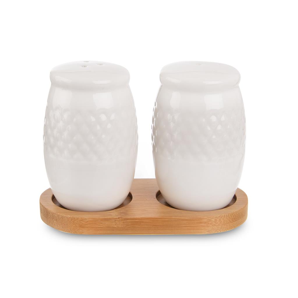 E-shop Orion Porcelánové koreničky s podnosom - Bambus 2 ks