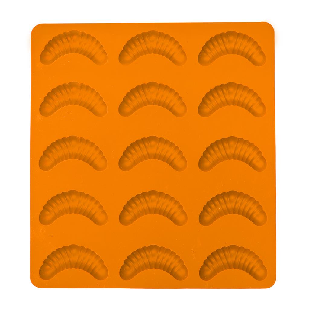 E-shop Orion Silikónová forma oranžová - rožky