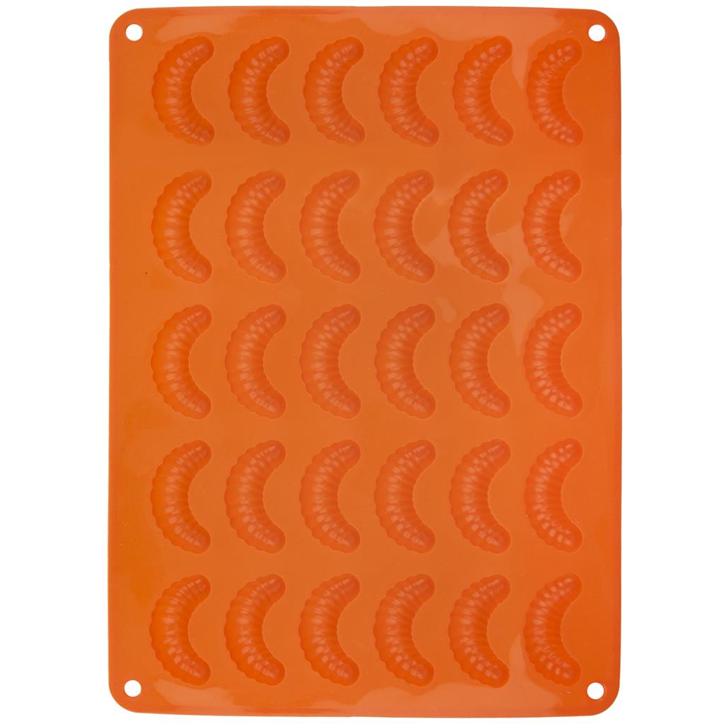 E-shop Orion Silikónová forma oranžová - rožky 30 ks