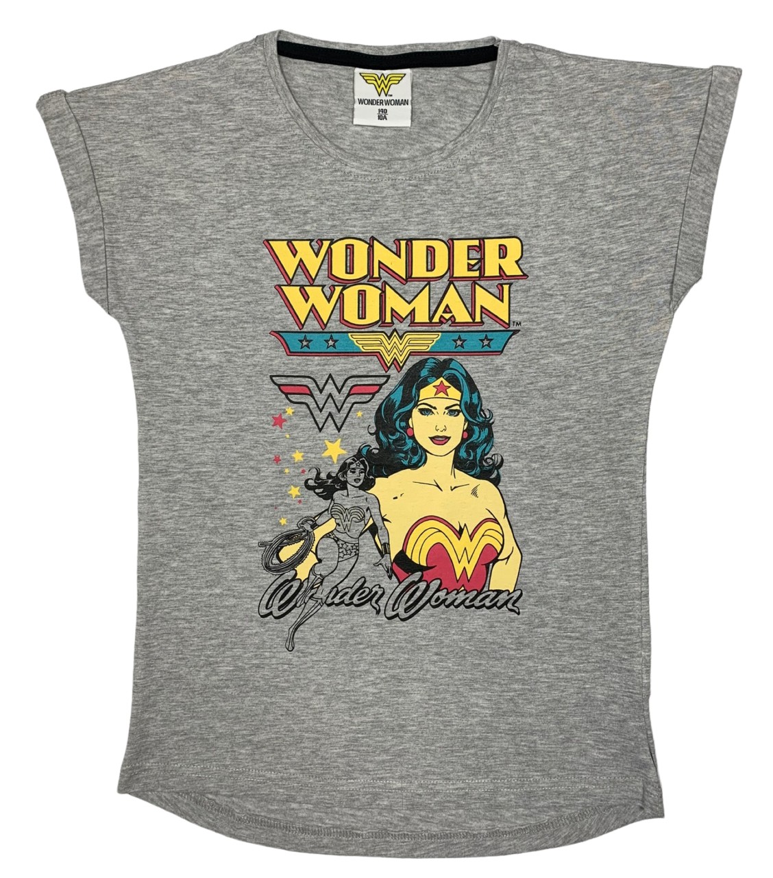 E-shop EPlus Dievčenské tričko - Wonder Woman sivé