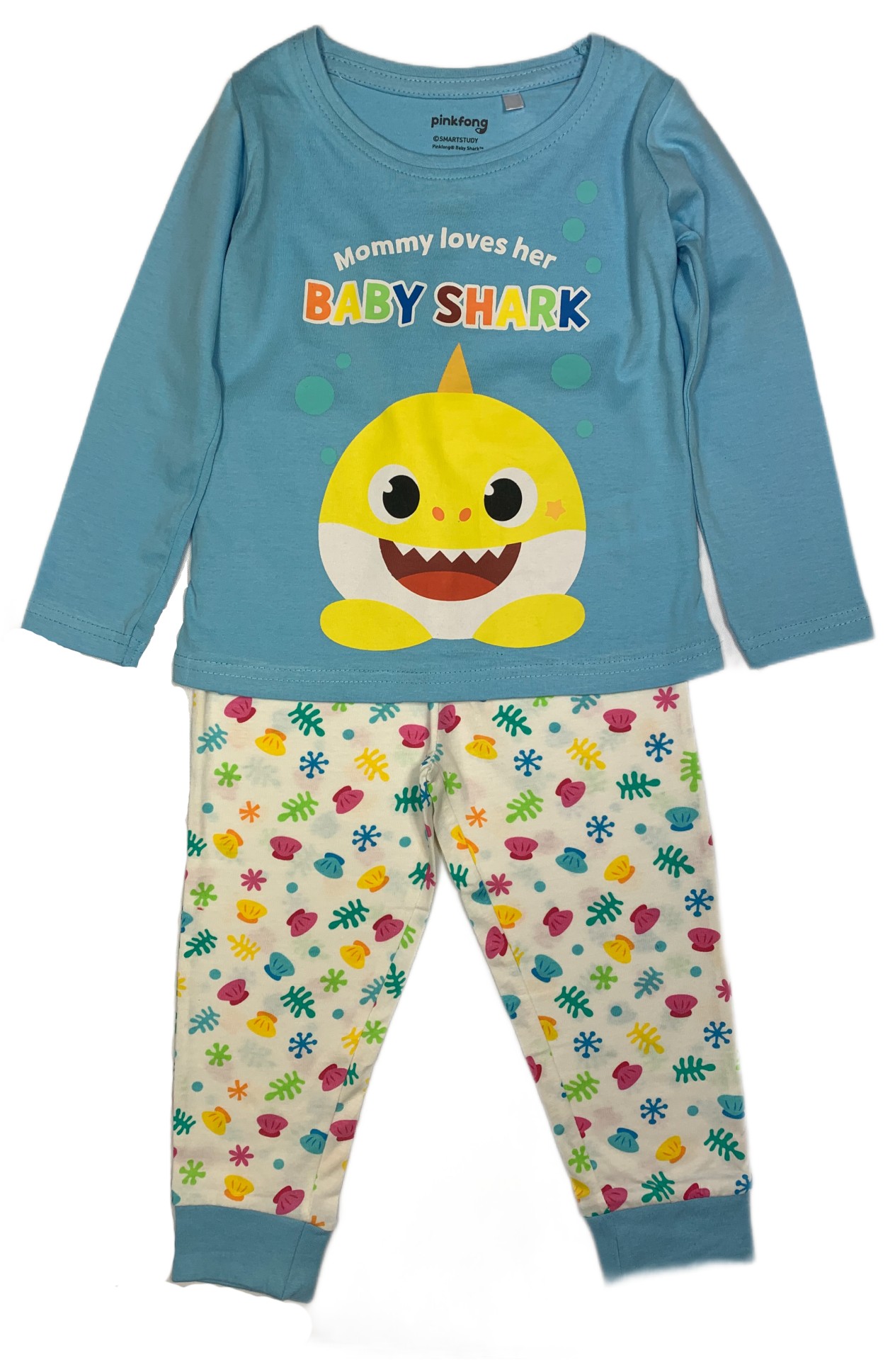 E-shop EPlus Dievčenské pyžamo - Baby Shark modré