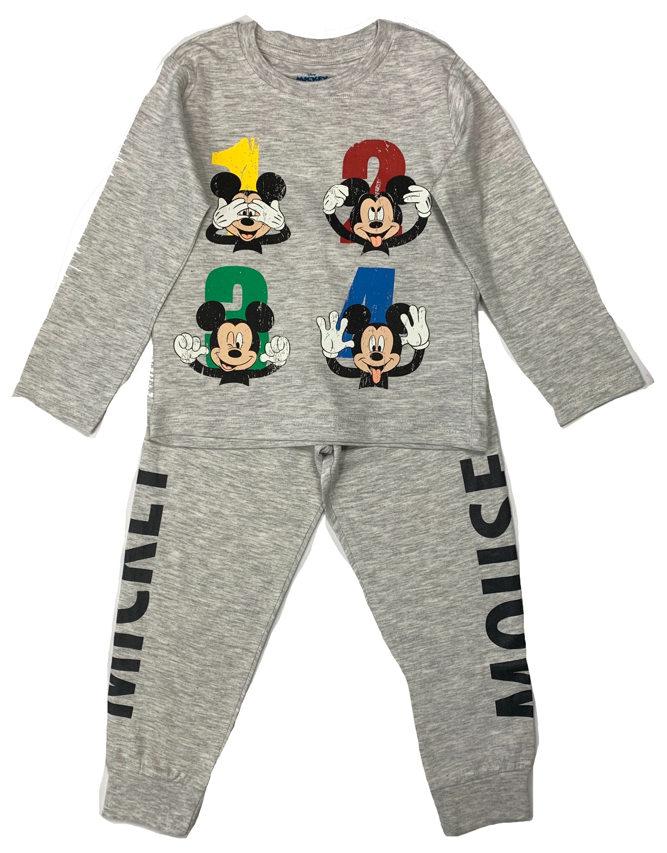 Eplus Chlapčenské pyžamo - Mickey Mouse svetlosivé Veľkosť - deti: 110