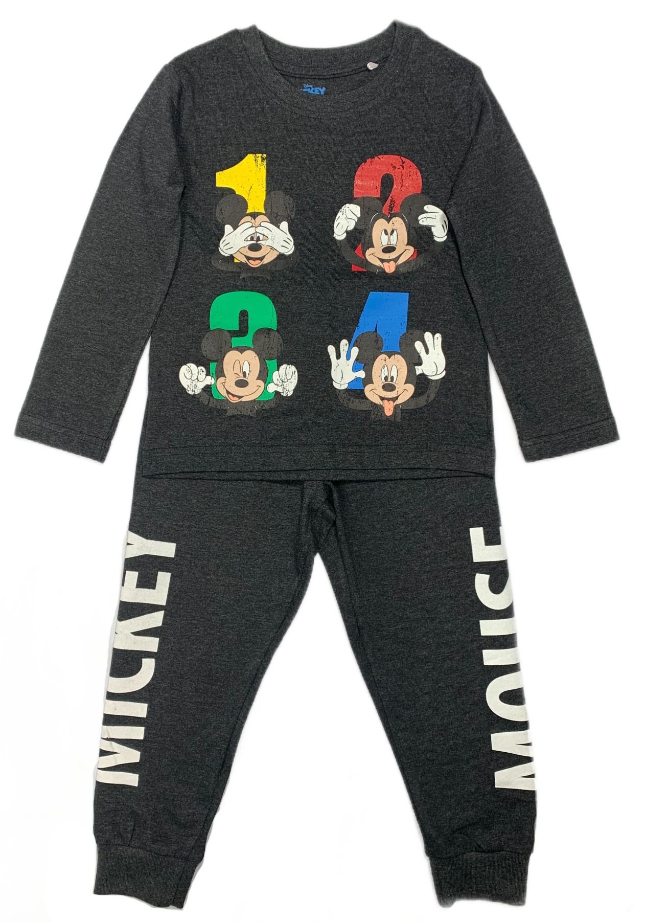 Eplus Chlapčenské pyžamo - Mickey Mouse tmavosivé Veľkosť - deti: 116