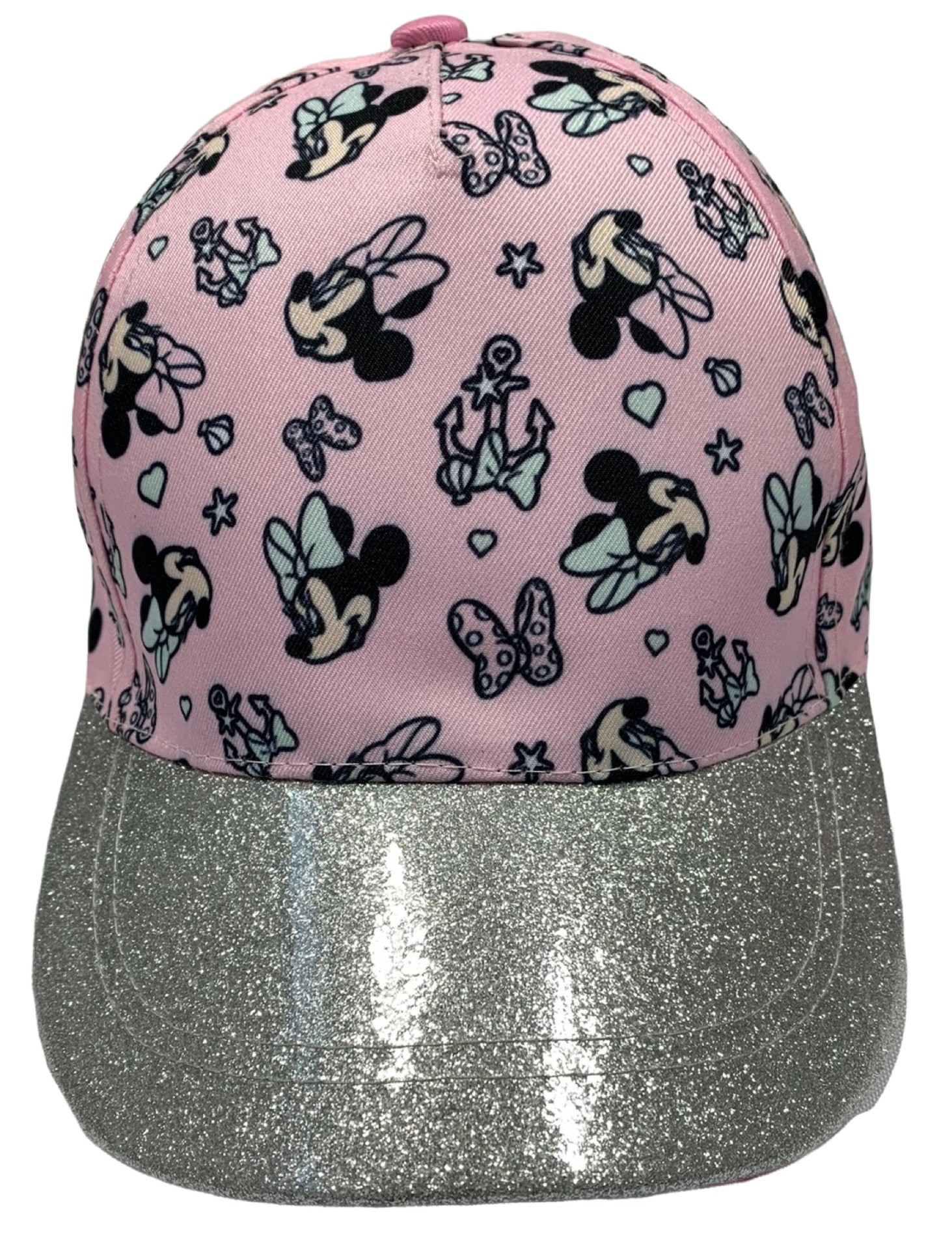 E-shop EPlus Dievčenská šiltovka - Minnie Mouse glitrovaná ružová Veľkosť šiltovka: 54