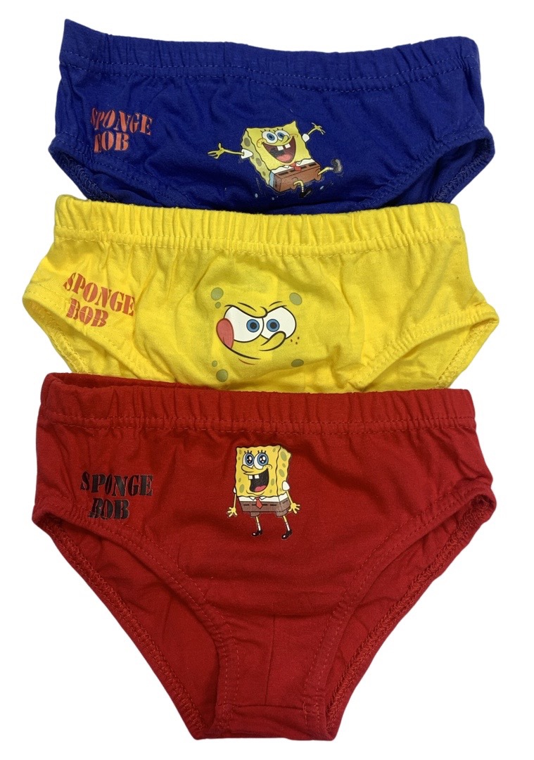 Eplus Chlapčenské spodné prádlo - Spongebob mix 3 ks Veľkosť - deti: 122/128