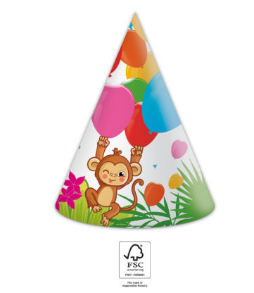 E-shop Procos Kvalitné kompostovateľné Party klobúčiky Jungle Balloons 6 ks