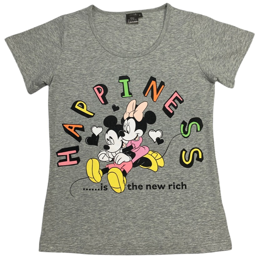 E-shop Podmix Dámske tričko - Minnie Mouse Hapiness sivé