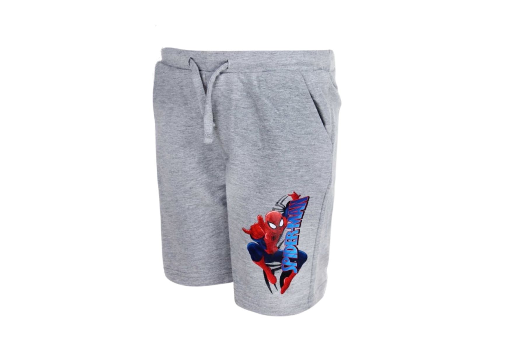 E-shop Podmix Kraťasy - Spiderman svetlosivé
