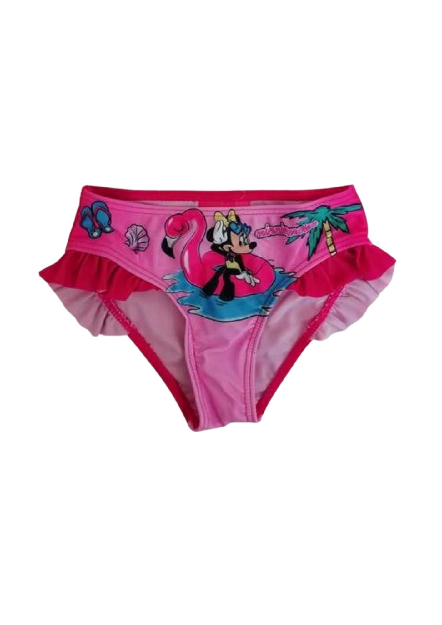 E-shop Setino Dievčenské plavky spodok - Minnie Mouse tmavoružové