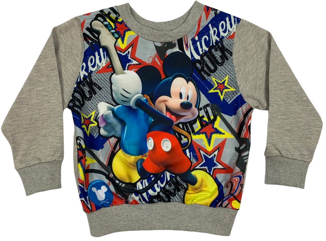 Podmix Chlapčenská mikina - Mickey Mouse sivá Veľkosť - deti: 104